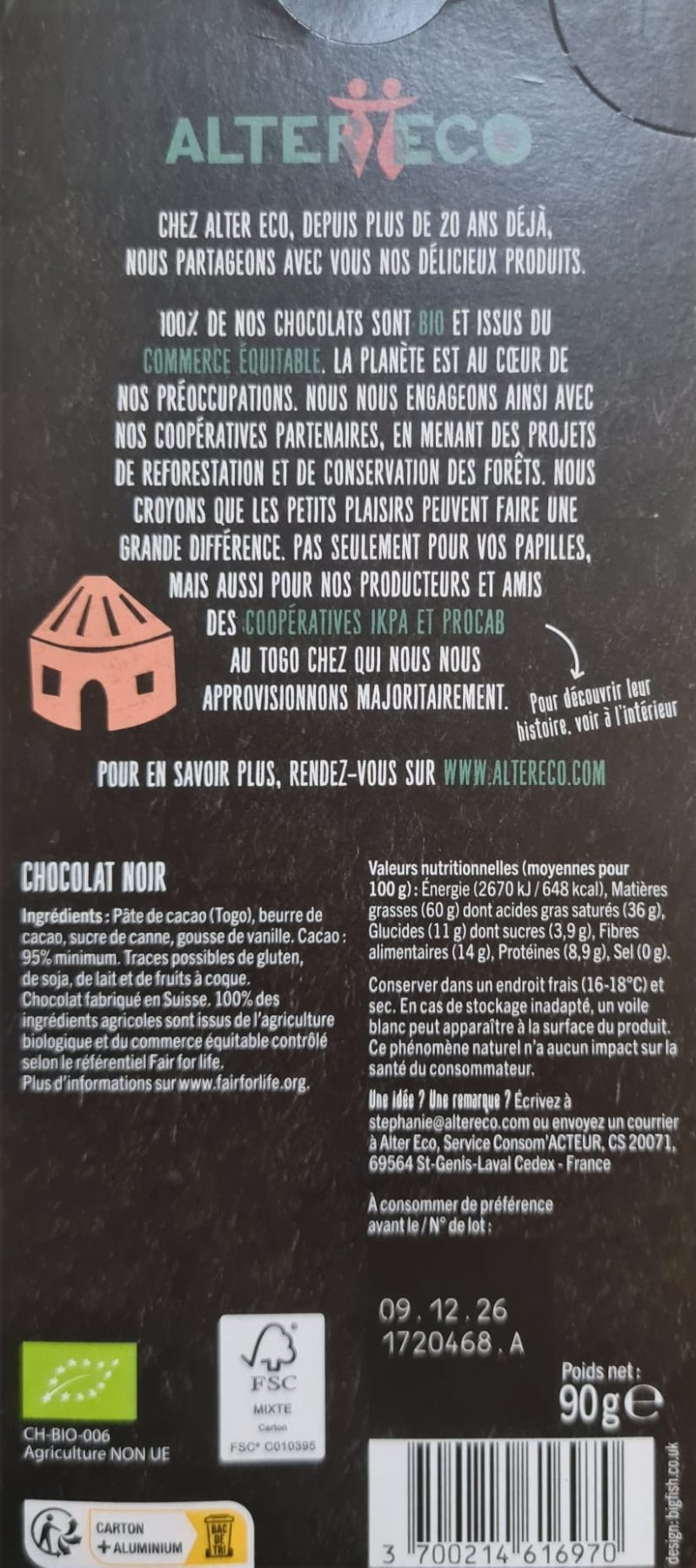 Noir 95% Togo