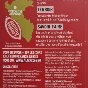 Noir Pérou Intense dégustation