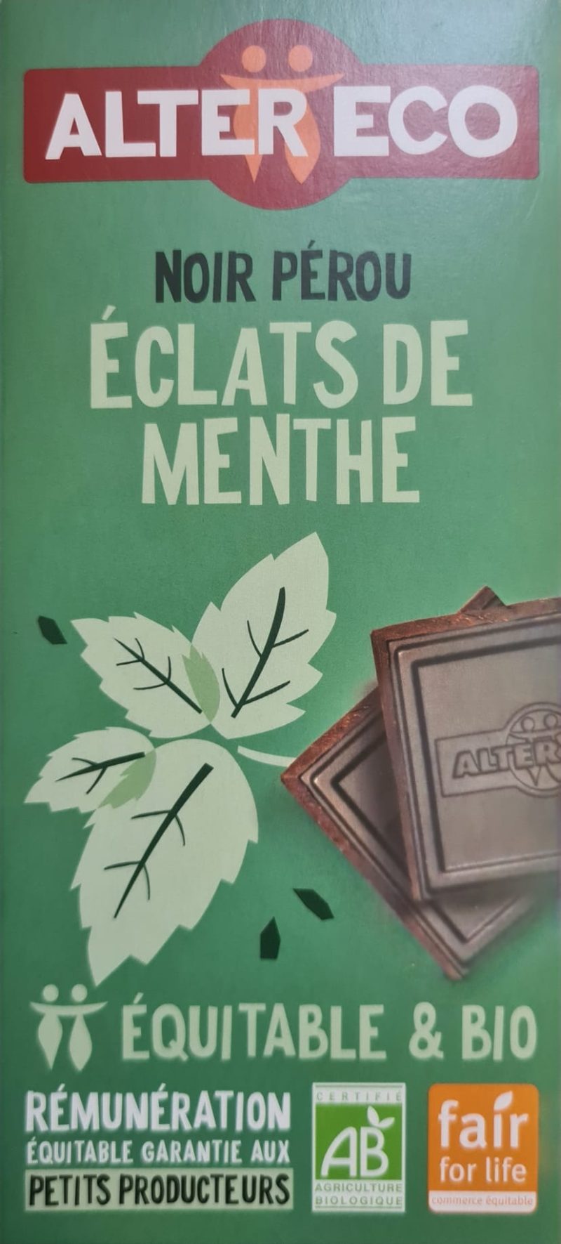 Noir, Pérou, Éclats de menthe