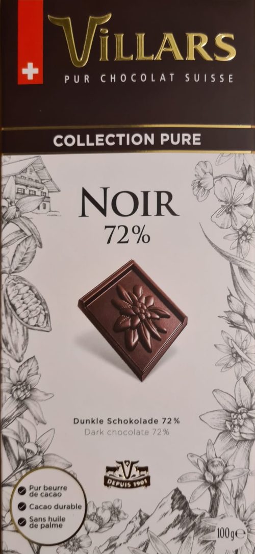 Villars, Chocolats Noir 72%